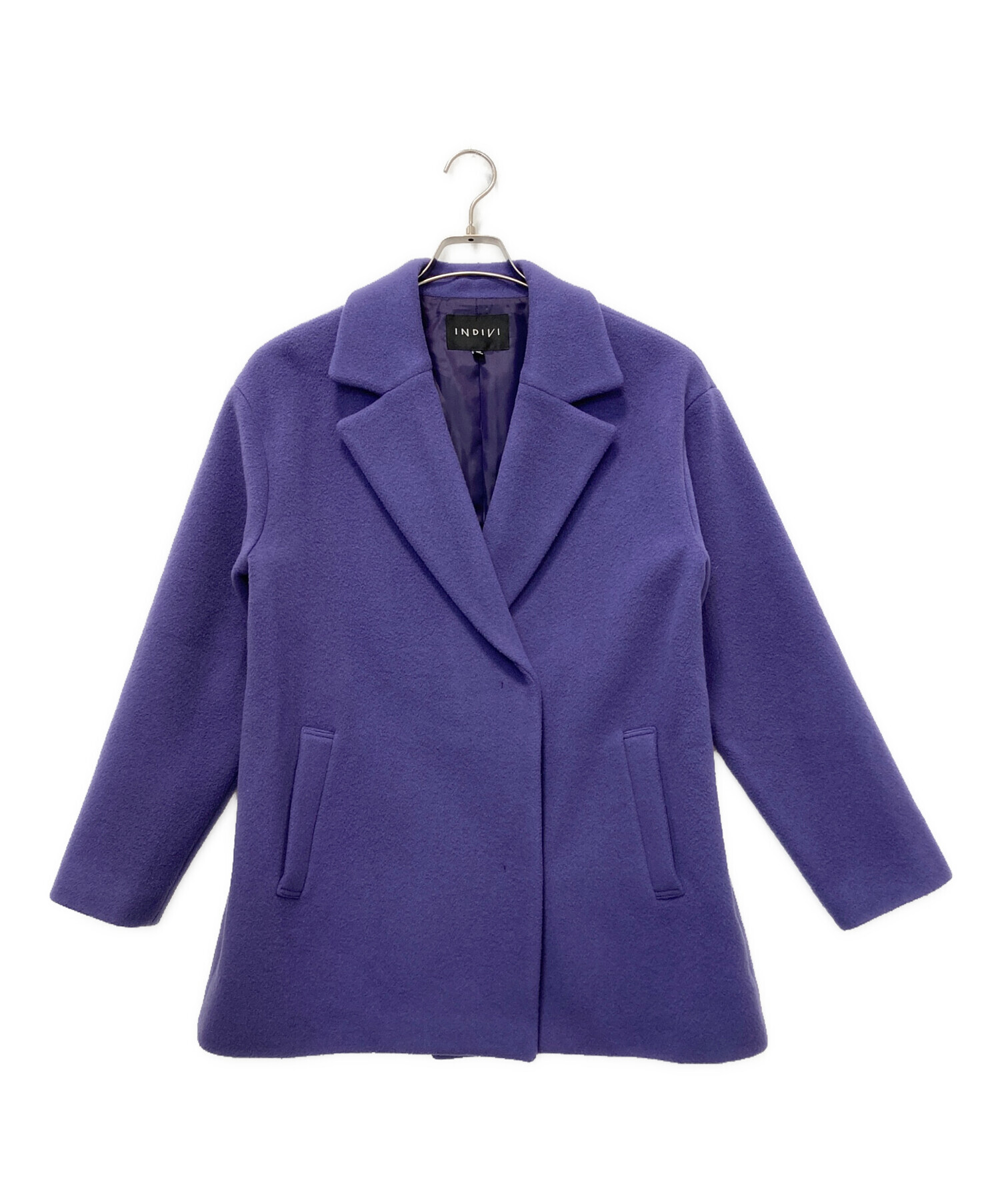中古・古着通販】INDIVI (インディヴィ) ウールリバーテーラードコート