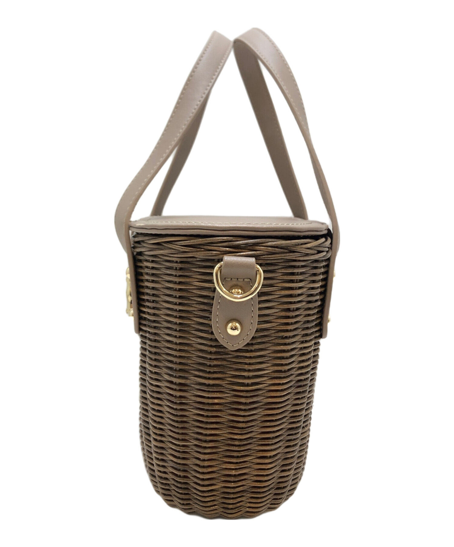 中古・古着通販】DIANA (ダイアナ) ラタン素材2WAYバッグ ブラウン