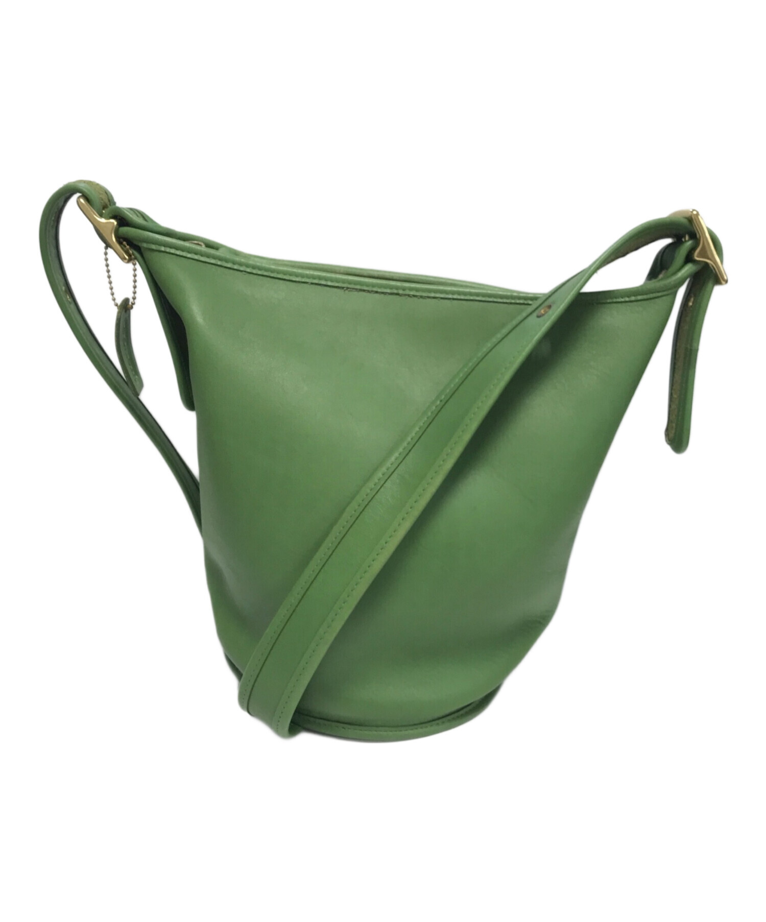 中古・古着通販】COACH (コーチ) バケツ型ショルダーバッグ グリーン