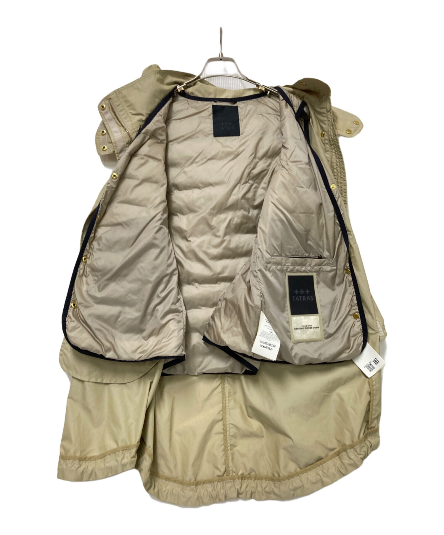 中古・古着通販】TATRAS (タトラス) ライナーダウンベスト付モッズ