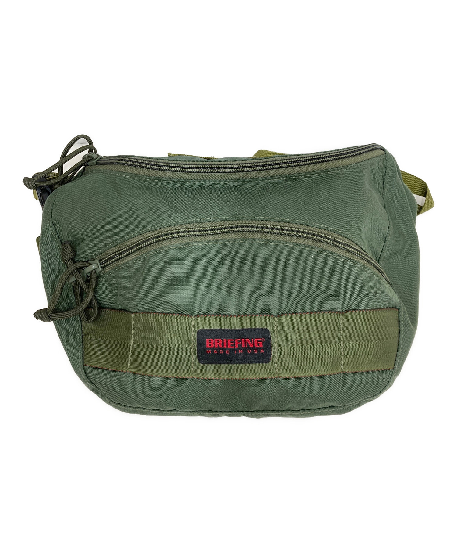 木金限定値下げ BRIEFING ショルダーバッグ オリーブグリーン 中古