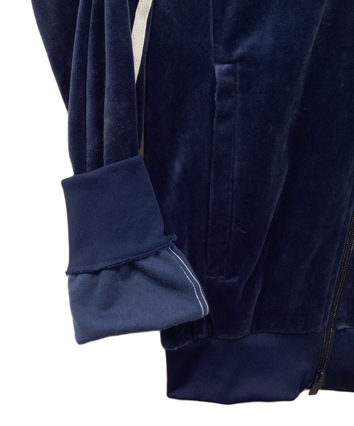 中古・古着通販】adidas (アディダス) ベロア トラックトップ ネイビー