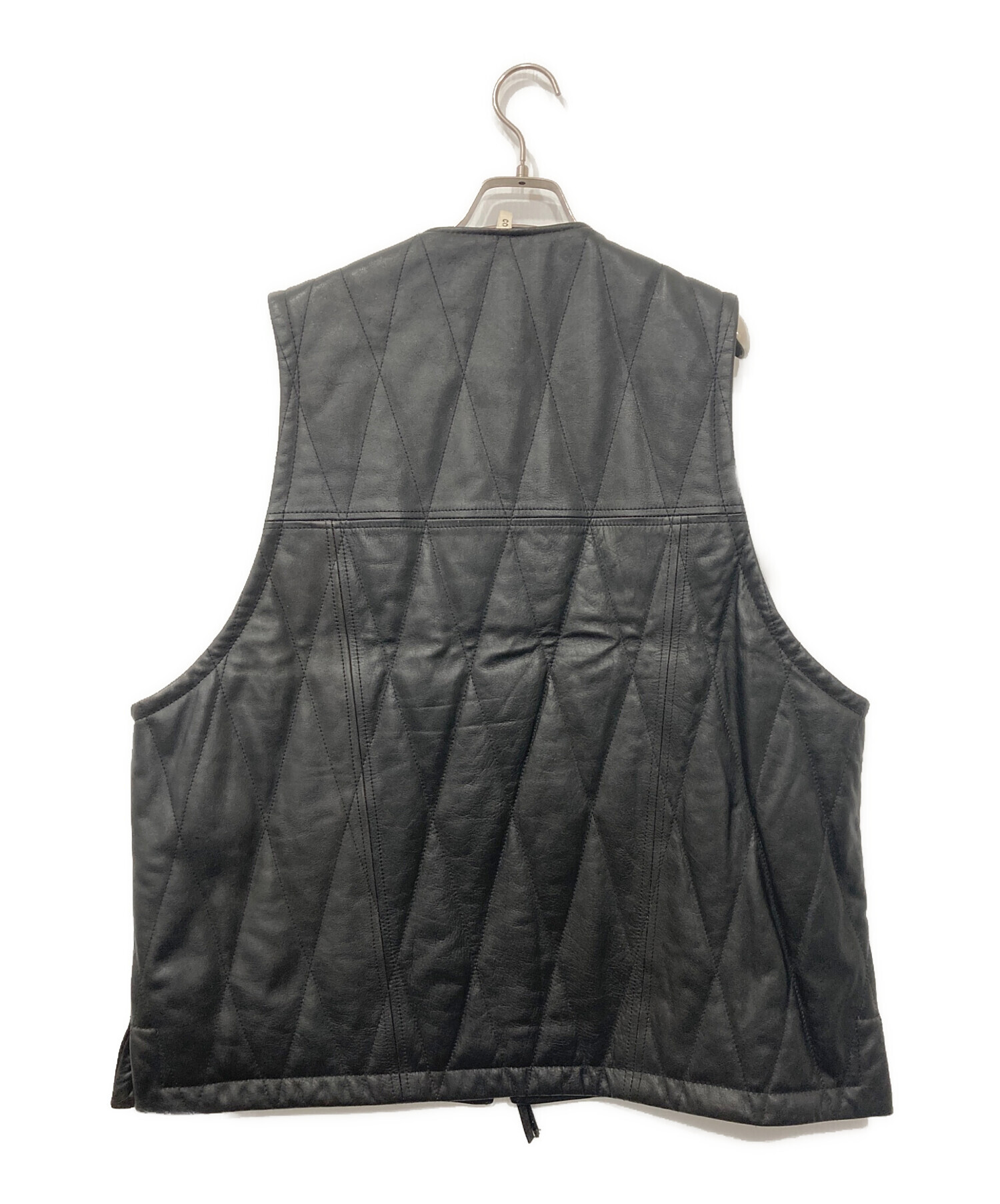 中古・古着通販】CCU (シーシーユー) QUILTED VEST/レザーキルティング