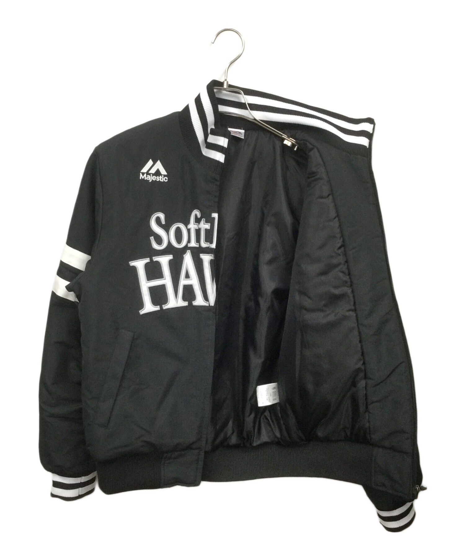 Majestic SoftBank Hawks スタジャン ブラック 黒 3XL Majestic