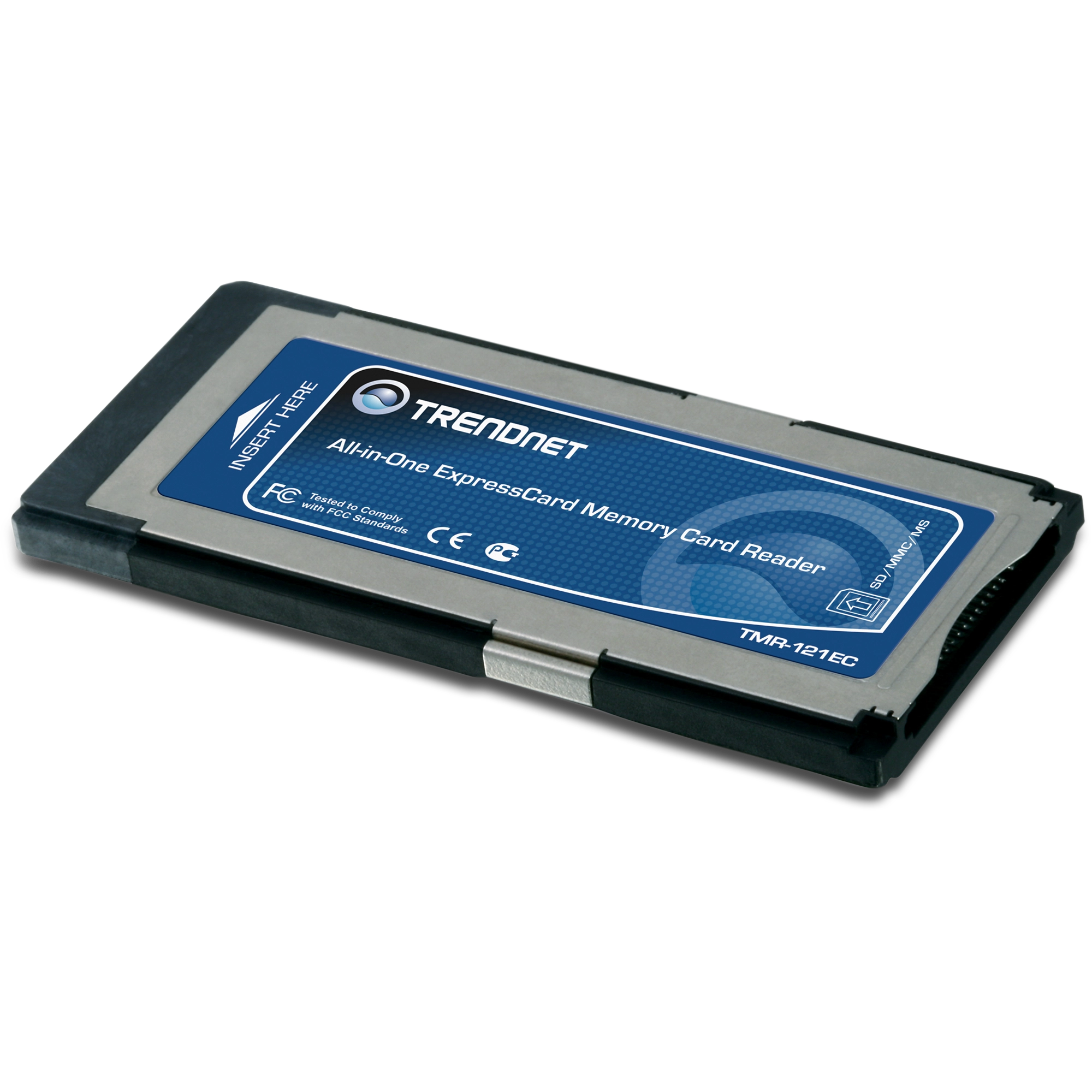 All-in-One ExpressCard Memory Card Reader - TRENDnet TMR-121EC