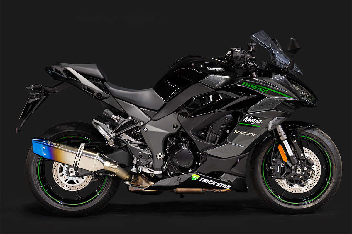 トリックスター / Ninja1100SX 政府認証スリップオンマフラーIKAZUCHI