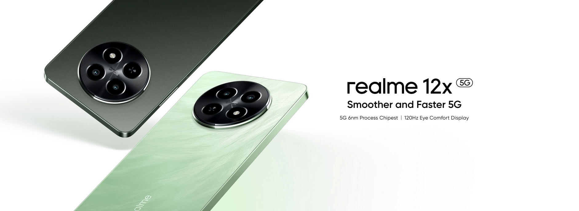 Realme 12X 5G (6GB RAM + 128GB Memory) - Feather Green