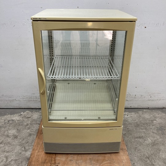 4面ガラス 卓上冷蔵ショーケース サンヨー SMR-C65F W460×D440×H800mm