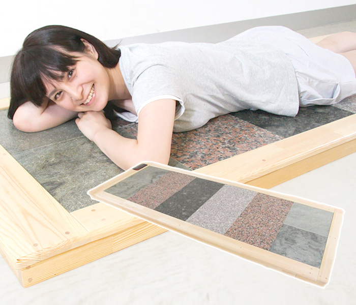 日本製】オリジナル岩盤浴ベッド 台座セット【バスローブ・バスタオル