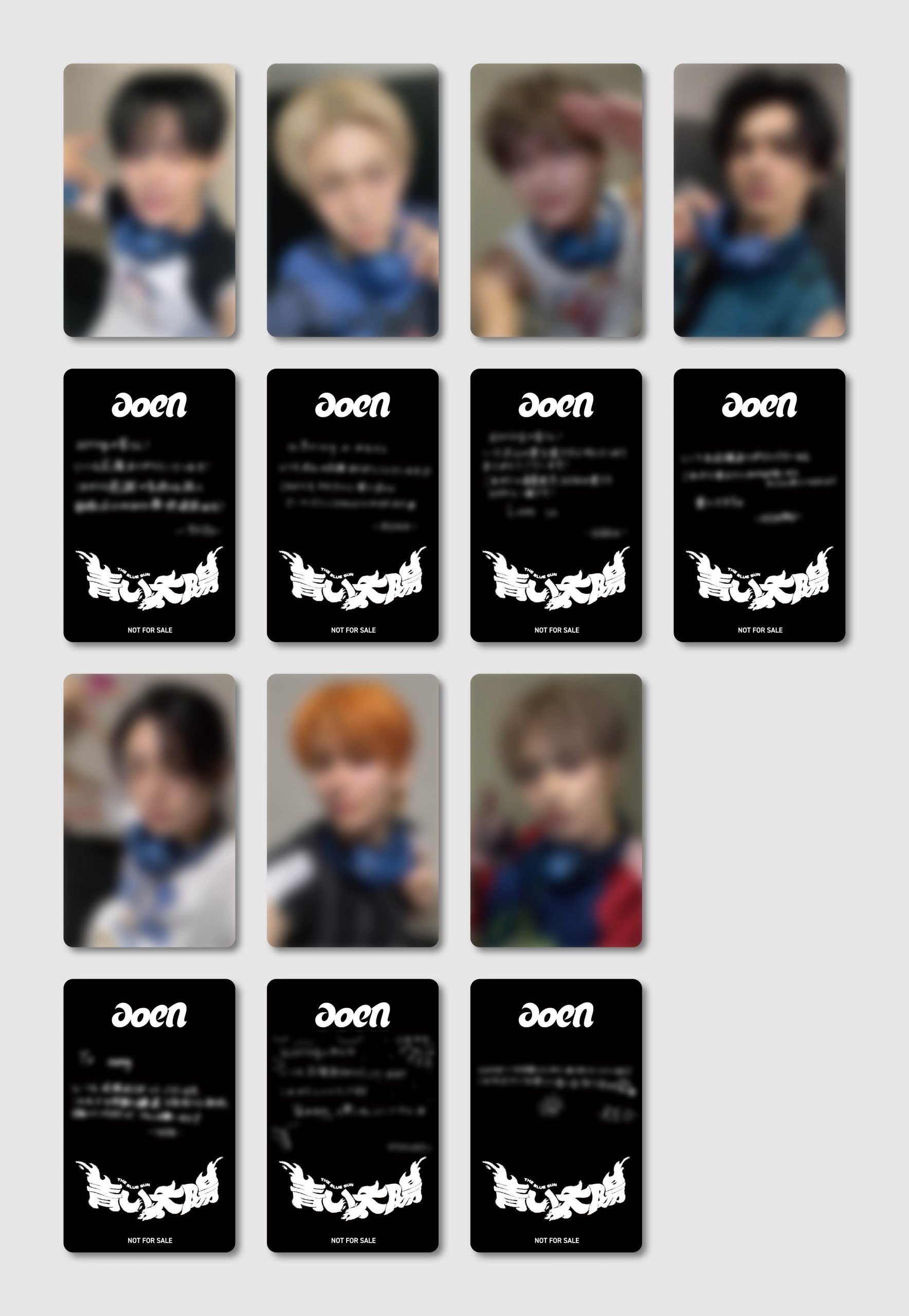 手書きメッセージ入り！aoen Debut Single「青い太陽 (The Blue Sun