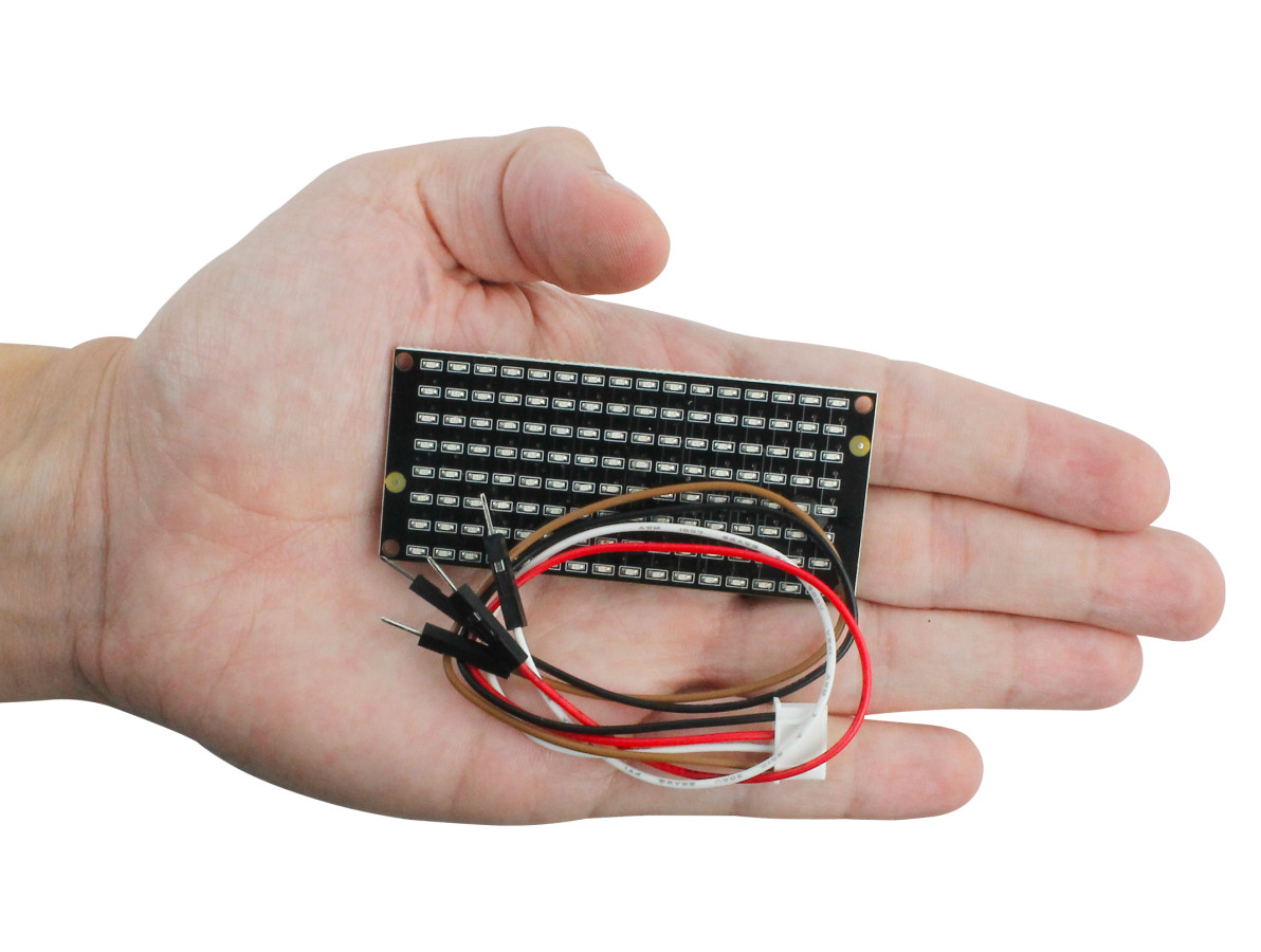 Matriz de LED 8x16 Azul I2C 128 Leds AIP1640 - Usinainfo