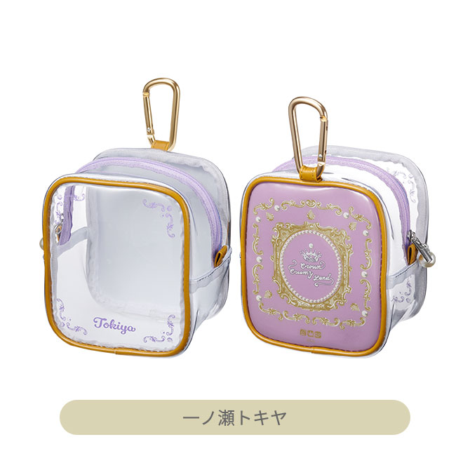 うたの☆プリンスさまっ♪ カラビナ付きクリアポーチ Crown Creamy