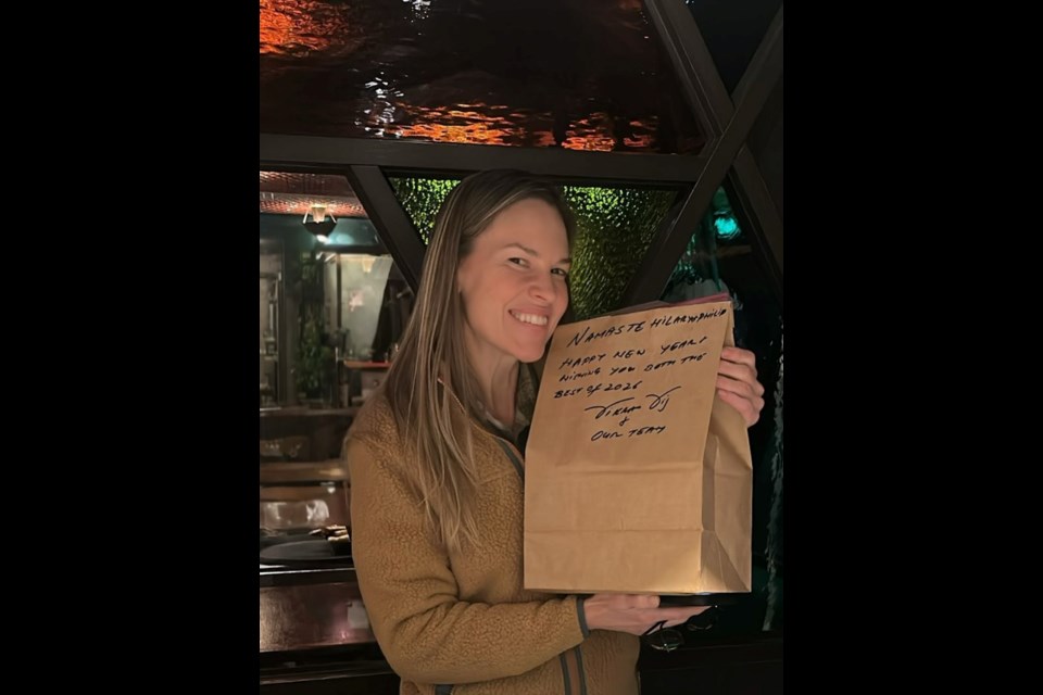 Oscar-winner Hilary Swank dines at top Vancouver restaurant
