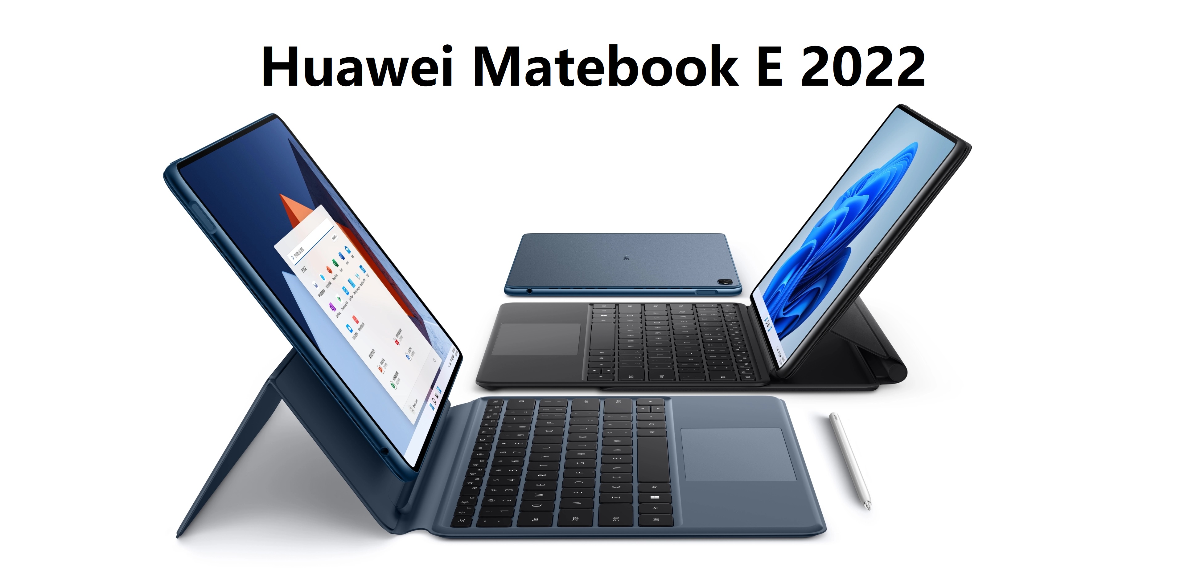 Huawei Matebook E 2022 2-in-1 tablet with OLED display and Windows 11