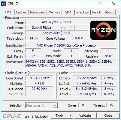 AMD Ryzen 7 1800X Review - Temperatures & Overclocking