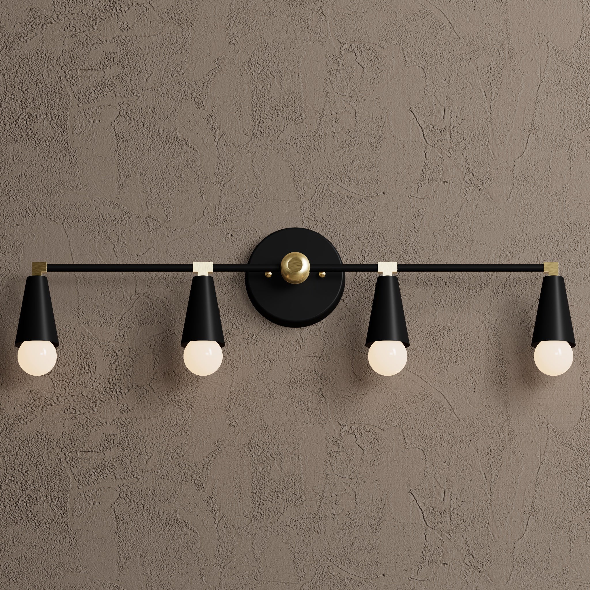 Auburn Wall Sconce, Handcrafted 4 Light Modern Vanity Wall Sconce