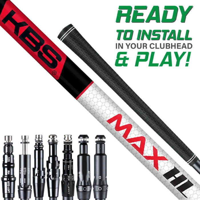 KBS Max HL Shaft assembled w/ Adapter Tip & Grip