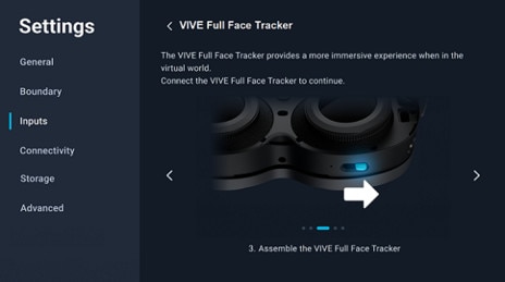VIVE XR Eliteにトラッカーアクセサリーを取り付ける
