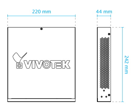 8xGE PoE + 2xGE SFP Web Smart Managed Switch VIVOTEK AW-GEV-104B-130
