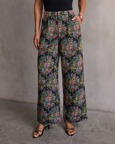 Moment In Time Floral Tapestry High Rise Pants – VICI