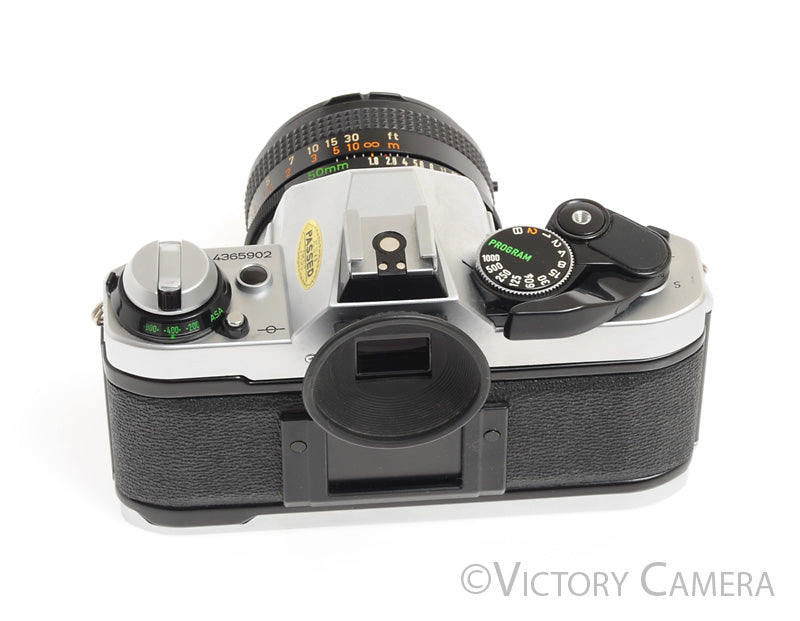 Canon AE-1 Program Chrome 35mm Film SLR Camera 50mm F1.8 Lens -New Sea