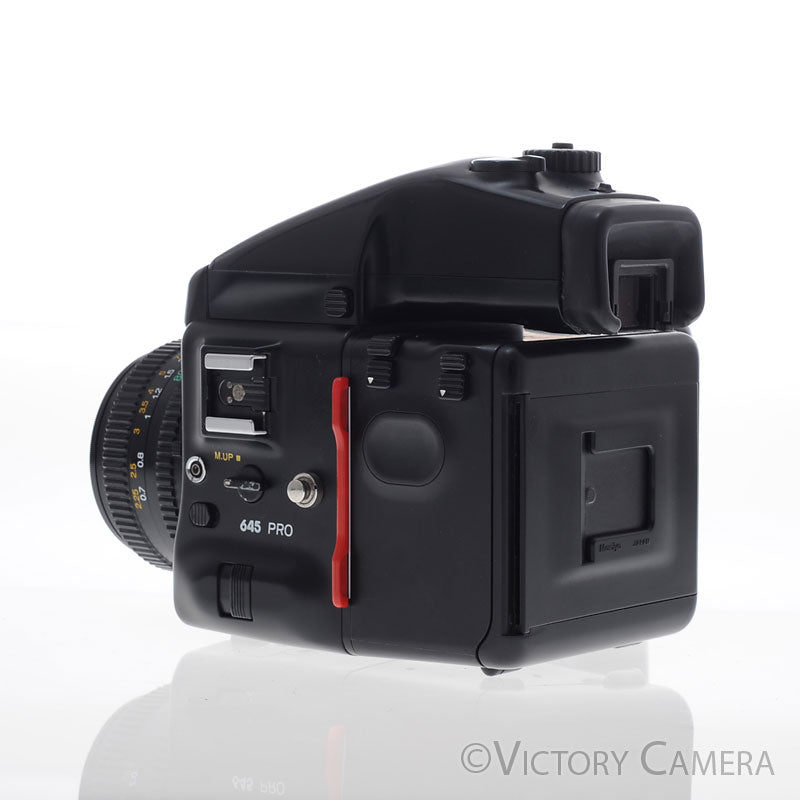 Mamiya 645 Pro Camera AE Metered Prism FE401 w/ 80mm N Lens & Winder [