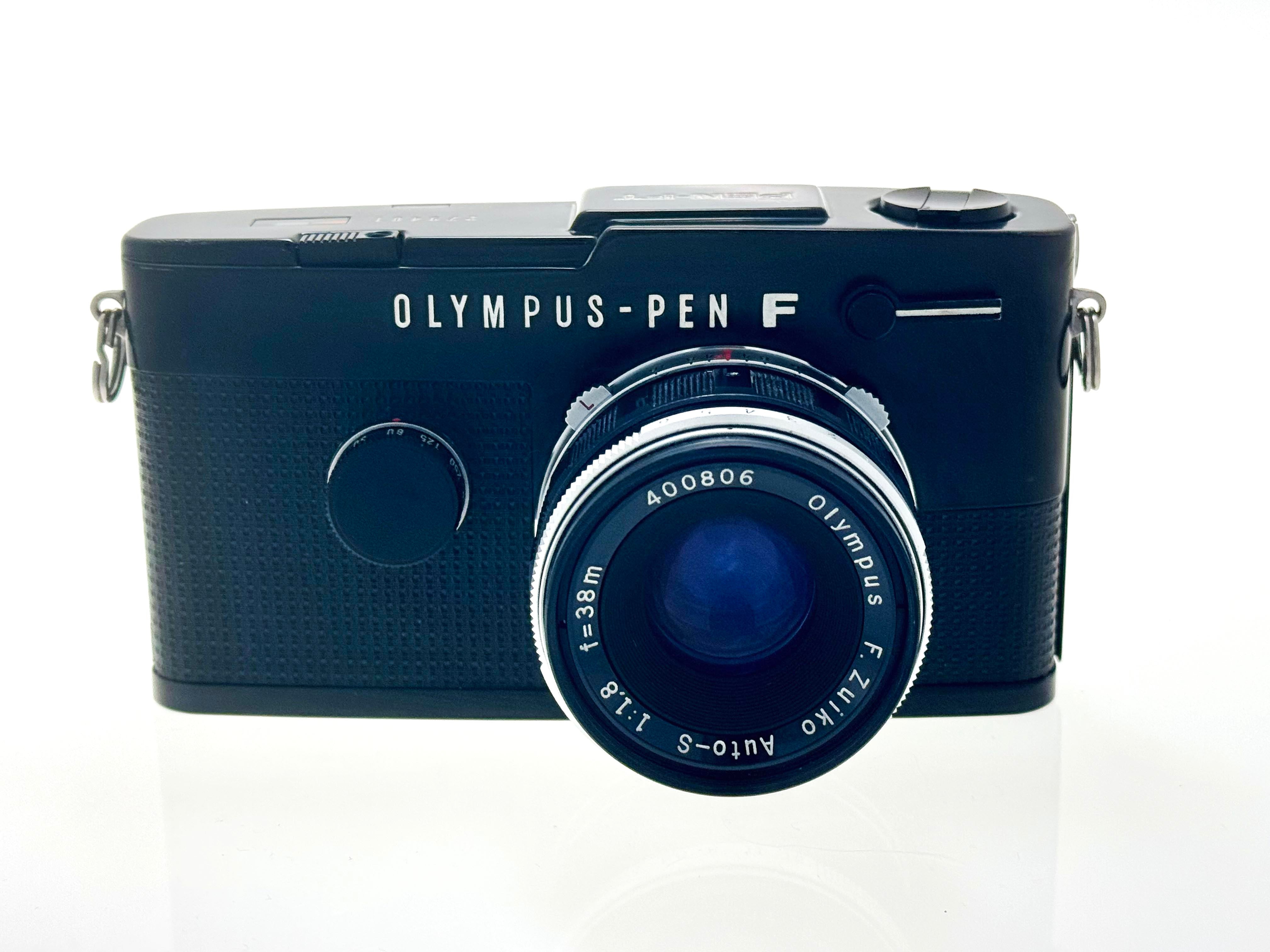 Vintage Black Olympus Pen FT Half-Frame Film Camera with Zuiko
