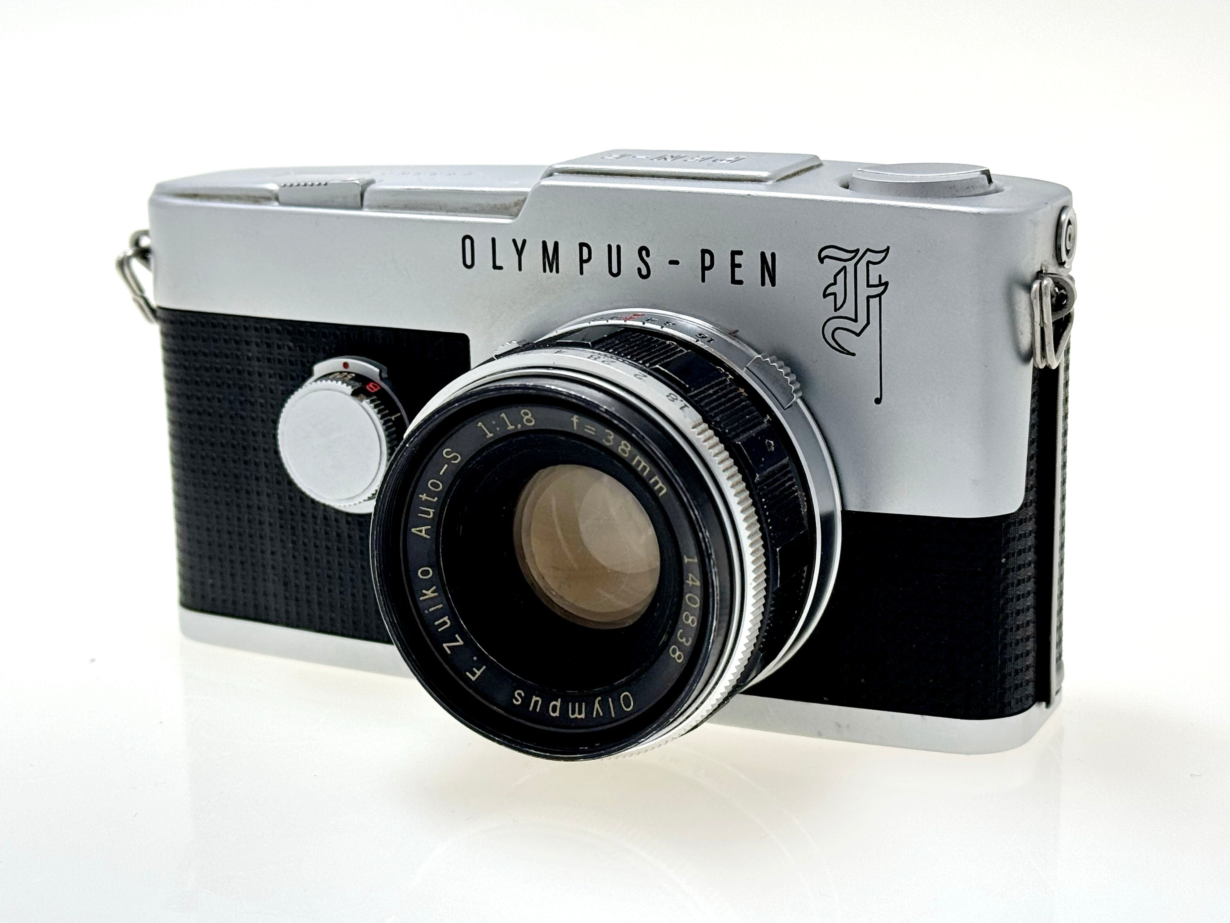 Vintage Olympus Pen F - Half-Frame Film Camera with Zuiko 38mm F1.8 Le