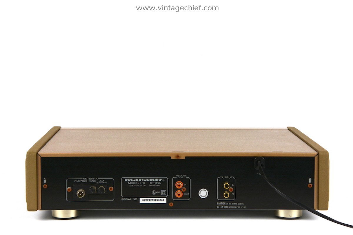 Champagne Gold Marantz ST-50L FM AM Stereo Tuner + ZAMAC Side