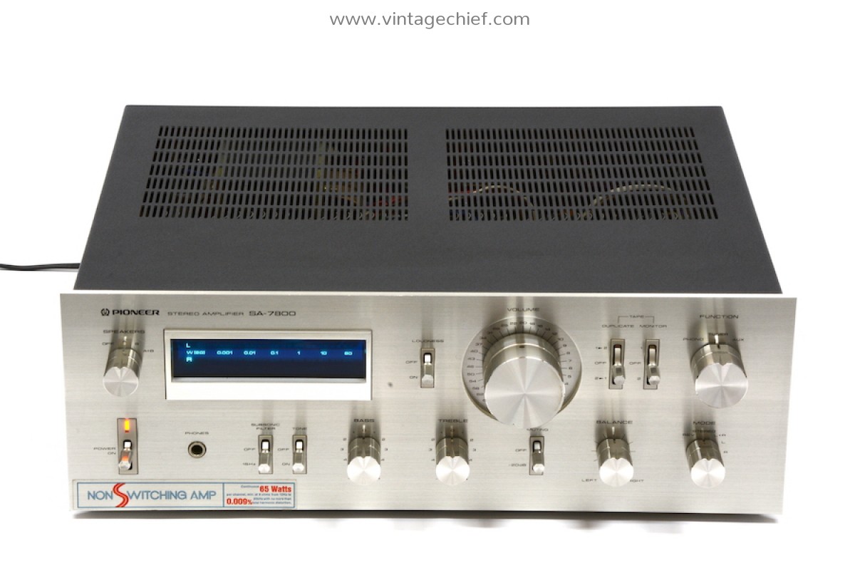 Vintage Pioneer SA-7800 Amplifier | Blue Line Series | Serviced