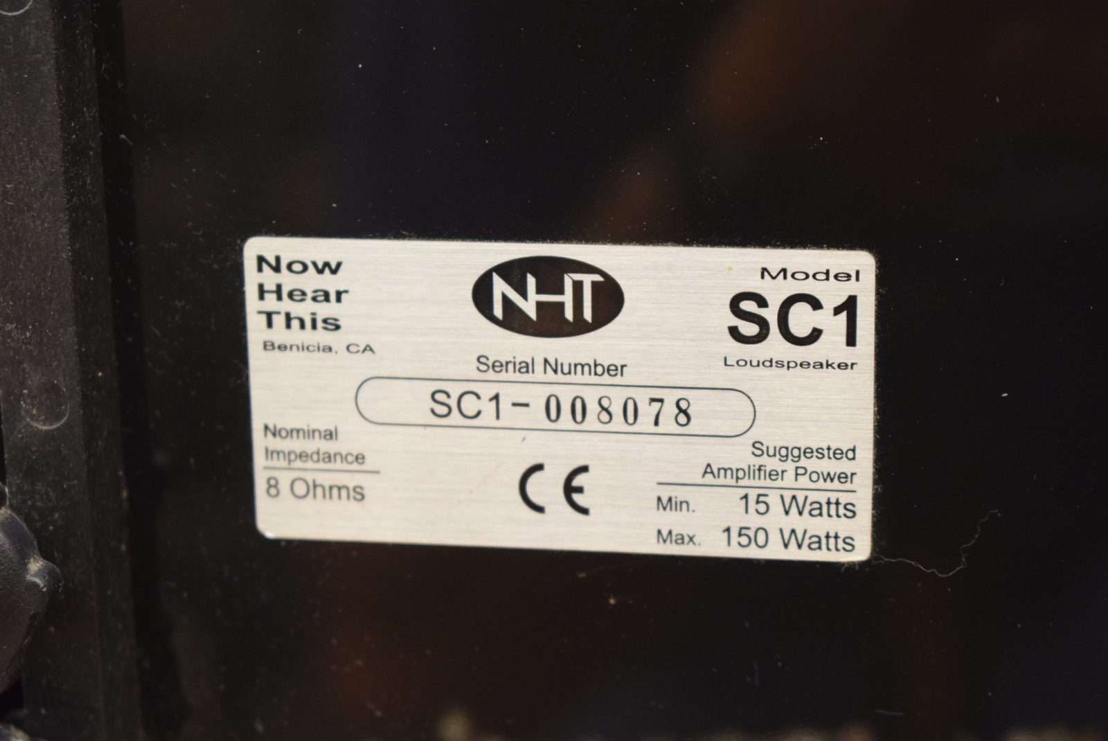 NHT Center Channel Speaker - Model: SC1 | Vintage Audio Exchange