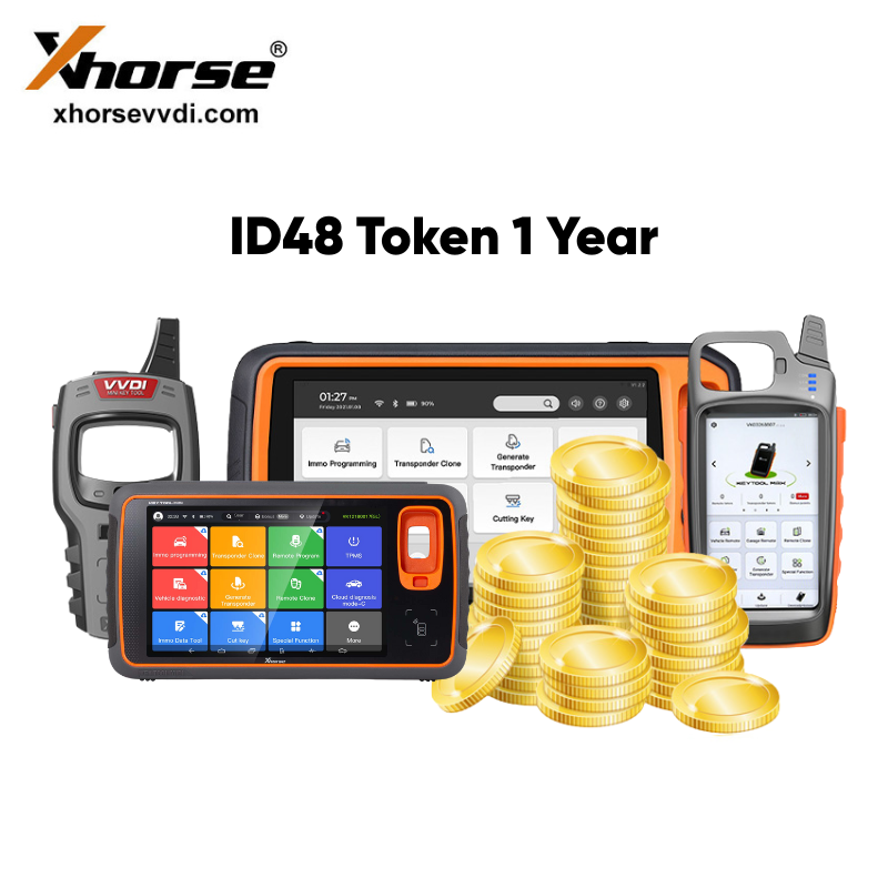 3 Tokens Each Day One Year for Xhorse 96bit ID48 Clone