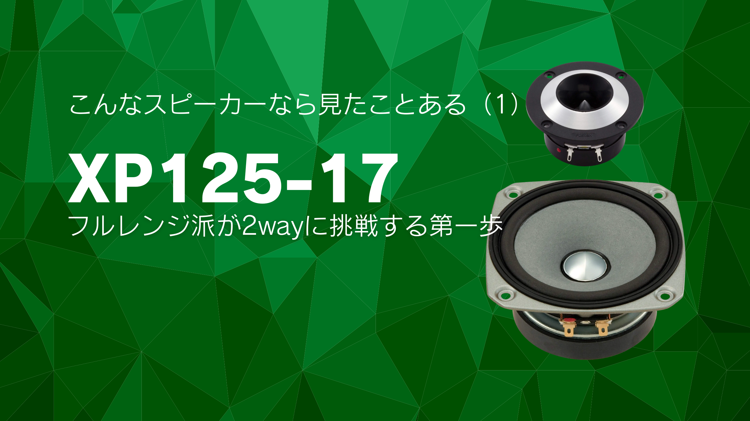 こんなスピーカーなら見たことある(1) フルレンジ派が2wayに挑戦する第