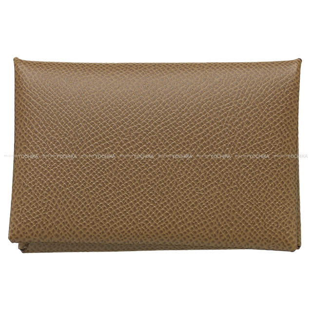 HERMES エルメス カードケース カルヴィ エトープ (エトゥープ