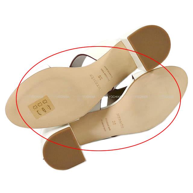 HERMES エルメス レディース オープントゥ ヒール ミュール サンダル