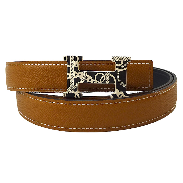 HERMES エルメス ベルト コンスタンス 24 乗馬の装具一式 Hベルト #85