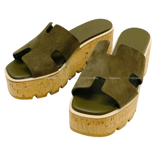 HERMES サンダル エズ30 厚底 ブラウン コルク 36 楽天市場】エルメス