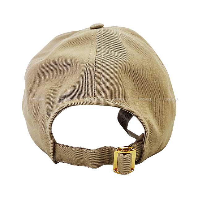 CELINE セリーヌ キャップ ロゴ ベースボール ベージュ コットン