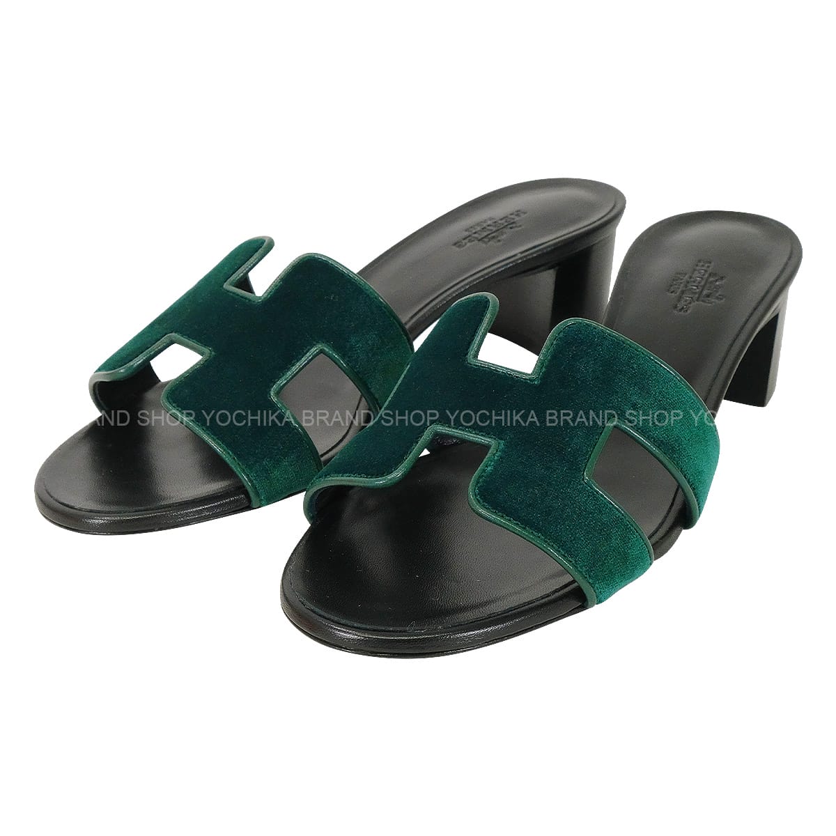 HERMES エルメス サンダル オアジス ヴェールフォンセ/黒 (ブラック