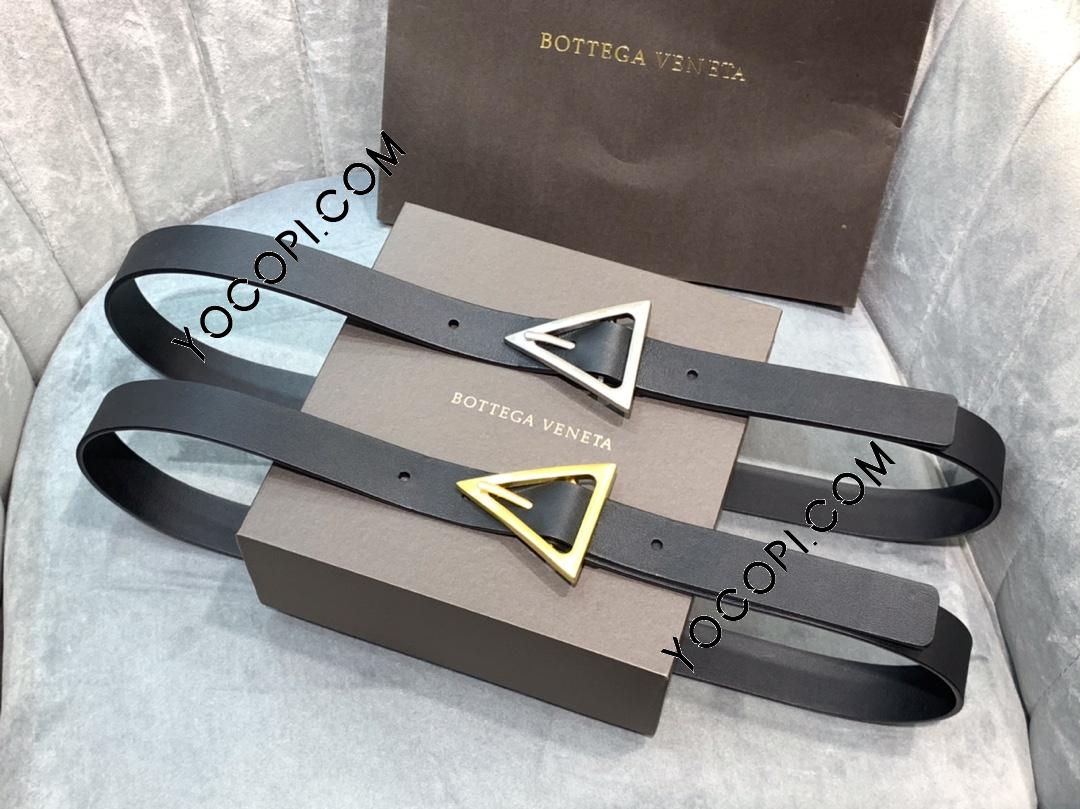 ボッテガヴェネタ スムースカーフベルト 女性用ベルト 幅2.5cm