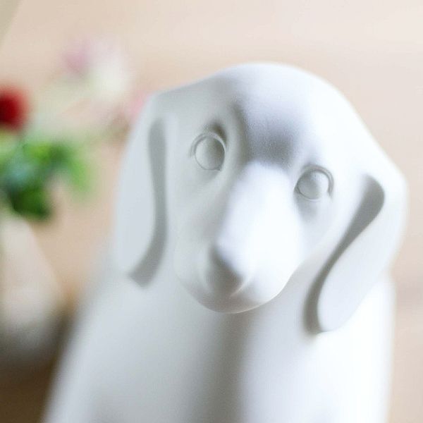 犬用ペットお骨壷ZUTTO【ミニチュアダックスフンド】磁器彫刻作家