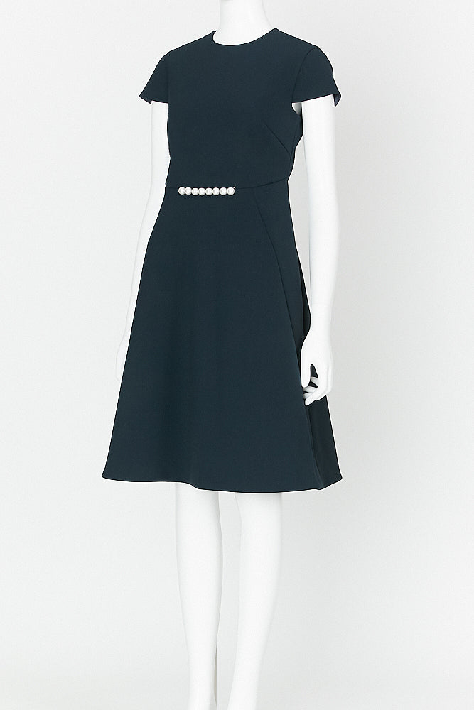 ハーフスリーブフレアパールドレス – YOKO CHAN