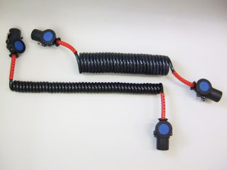 トレーラースパイラルエアーホース トレーラージャンパケーブル