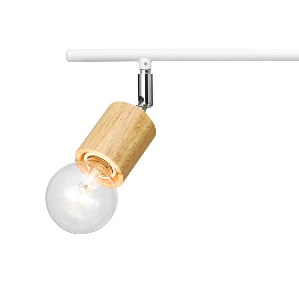 ウッドヌード球無し4灯シーリングライトナチュラル｜YAZAWA CORPORATION