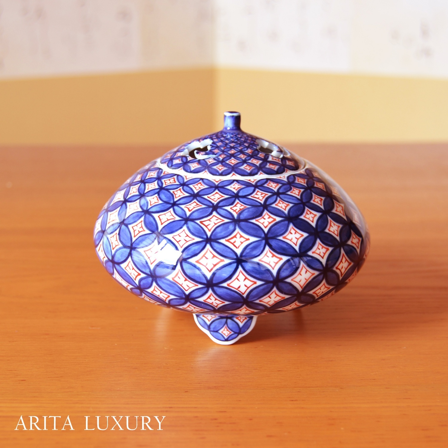 有田焼やきもの市場 | 有田焼 染錦七宝 香炉 北村福次 作 | 美術品 - 香炉