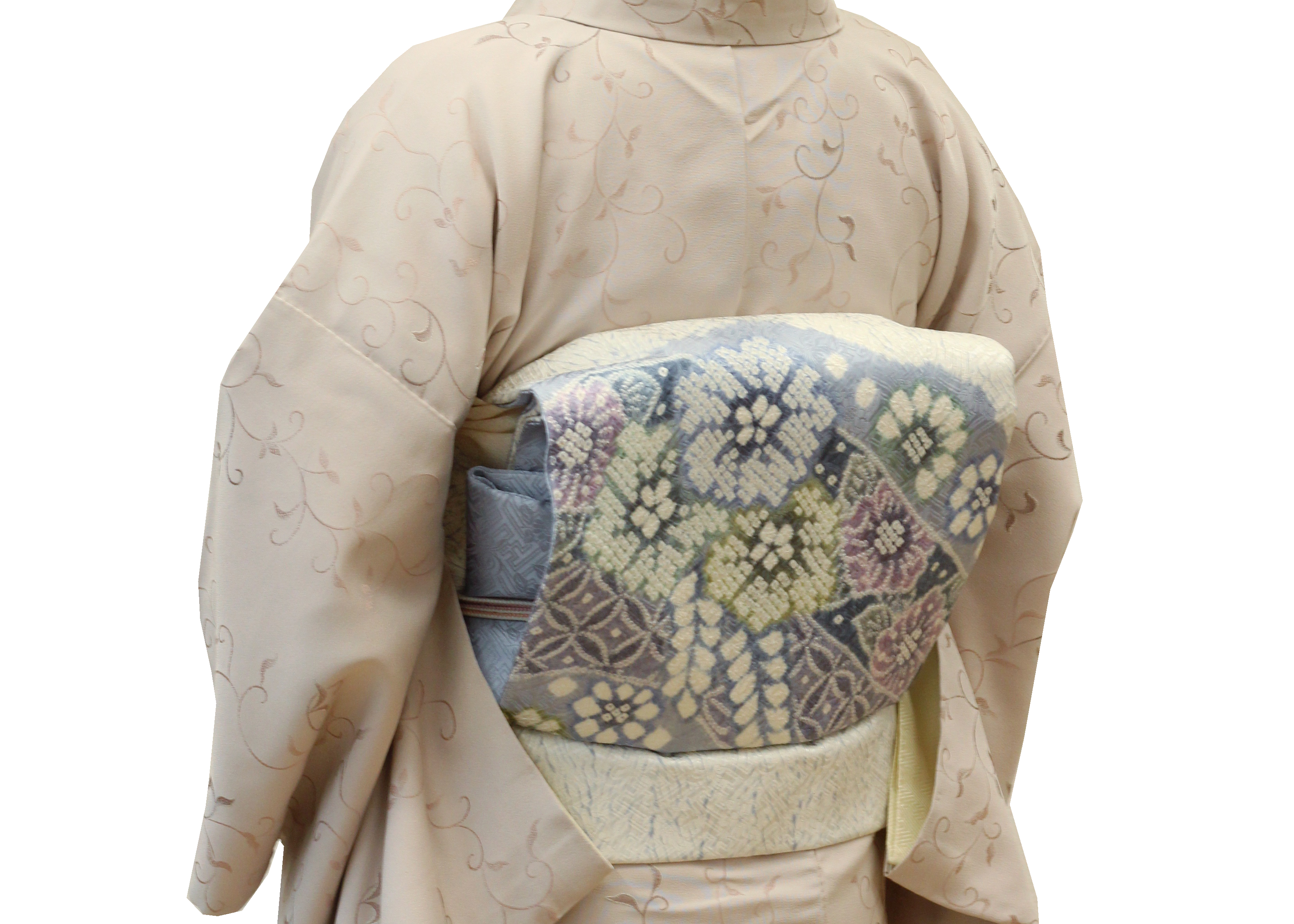 着まわし万能で大人気！藤娘きぬたや総絞り名古屋帯。着物初心者さんに