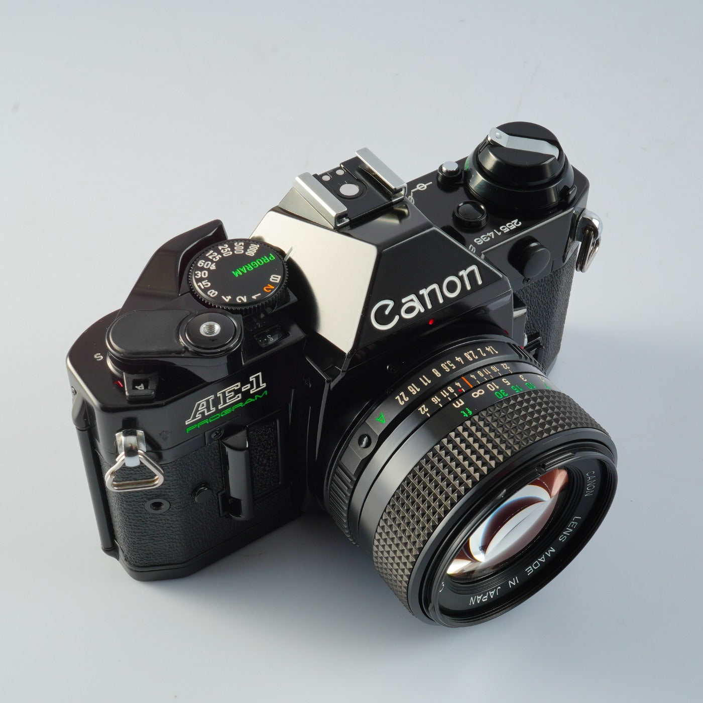 CLA'd】 Canon AE-1 Program Black + New FD 50mm F/1.4 MF フィルム