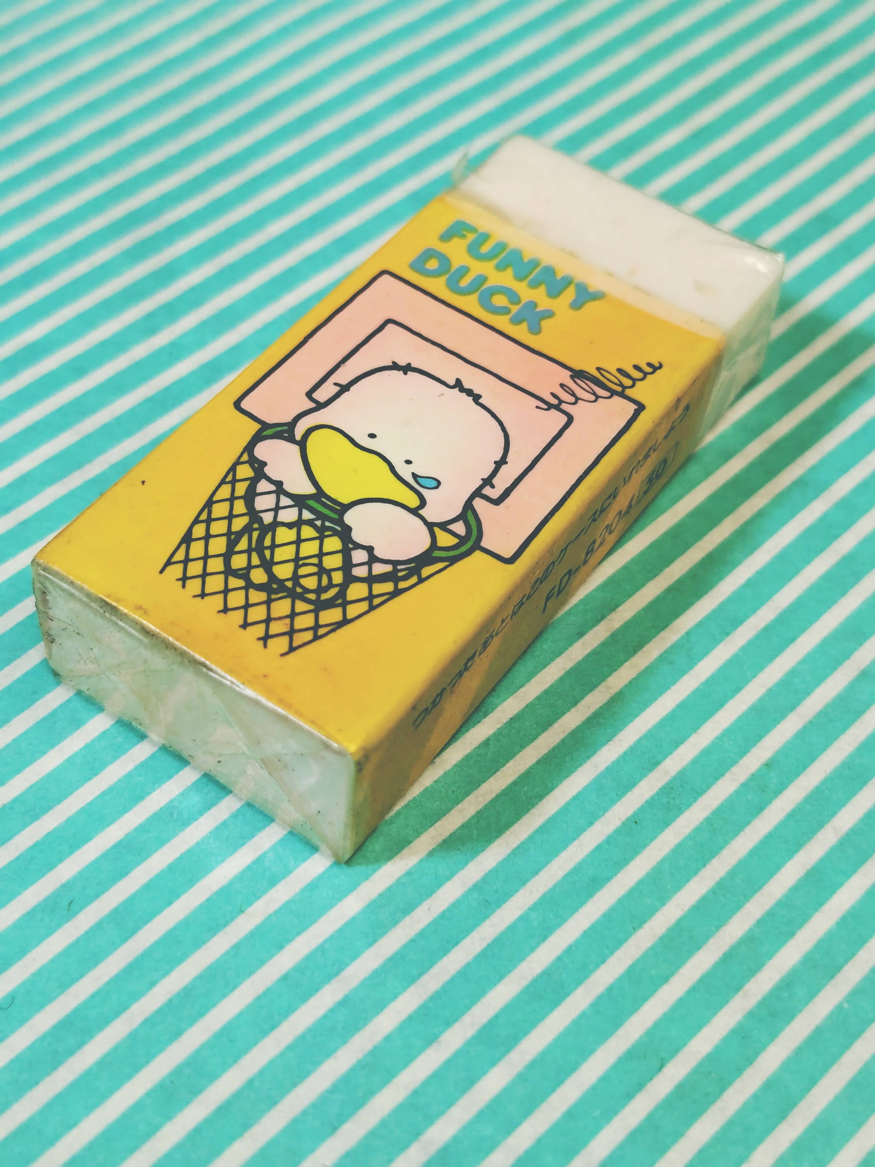 消しゴム】SUN-BELL FUNNY DUCK 昭和レトロ カラフル消しゴム / 会津