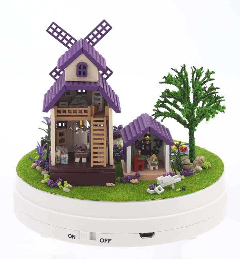 ミニチュアット：U 風車とラベンダー / ジグソーパズルやのまん通信販売