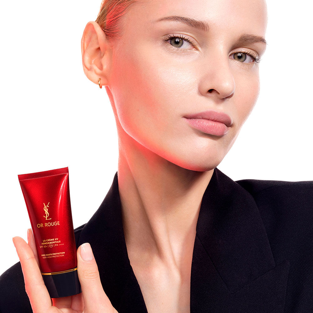 Or Rouge UV Defense Cream with Saffron Pistil MCF™ | YSL Beauty